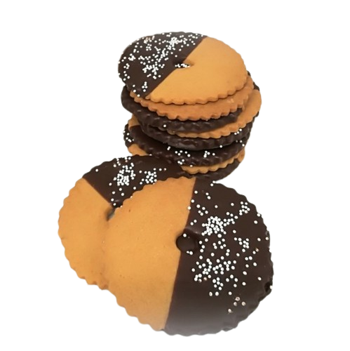 Roomboter koekkransjes met chocodip - 00915 - 00915
