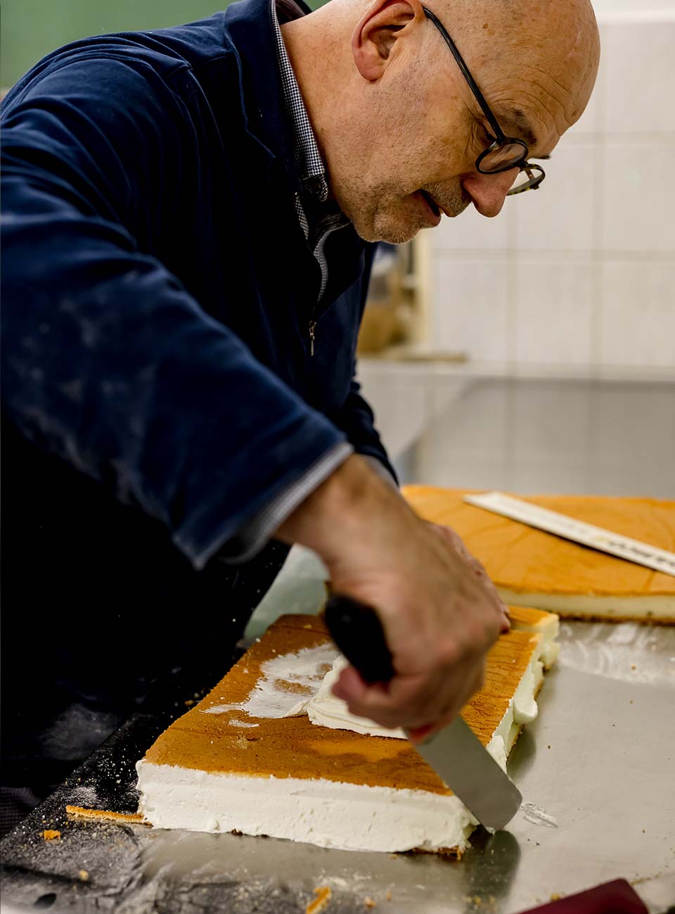 opbouwen slagroomsschnitt bakkerij nico de vos
